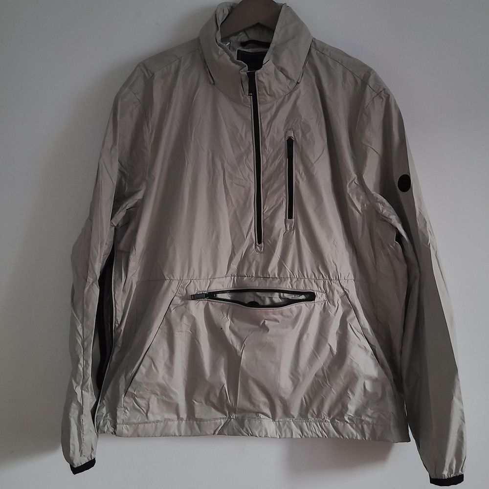 Calvin Klein Men's Gray Jacket Packable Water-Resistant Wind Protection Size L